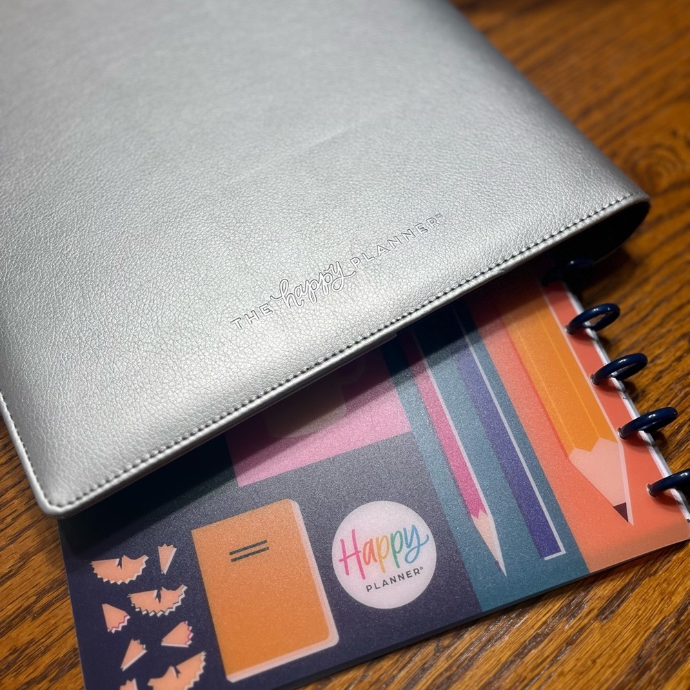 Happy Planner 11 disc bound cover teacher addition with big deluxe cover (new)